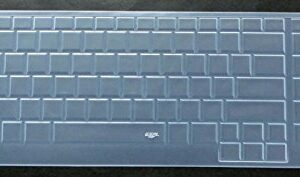 BingoBuy® Ultra Thin Silicone Keyboard Protector Cover Skin Compatible with Alienware 18(2013 Version), Alienware 17 R2 R3(2015/2016 Version), Area-51m 17.3'' (2019 Version) Gaming Laptop (Clear)