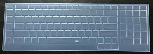 BingoBuy® Ultra Thin Silicone Keyboard Protector Cover Skin Compatible with Alienware 18(2013 Version), Alienware 17 R2 R3(2015/2016 Version), Area-51m 17.3'' (2019 Version) Gaming Laptop (Clear)