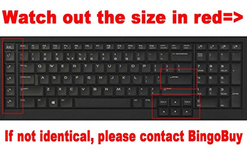 BingoBuy® Ultra Thin Silicone Keyboard Protector Cover Skin Compatible with Alienware 18(2013 Version), Alienware 17 R2 R3(2015/2016 Version), Area-51m 17.3'' (2019 Version) Gaming Laptop (Clear)