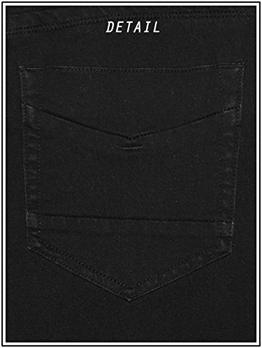 ETHANOL Mens Super Comfy Slim Stretch Jersey Denim Jean AKP44074SK Black 30