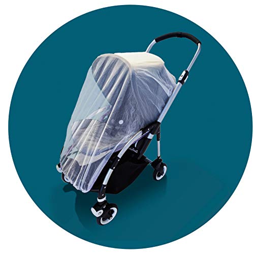 The Original Drawstring Baby Mosquito Net for Strollers, Car Seats, Bassinets and Carriers - Ultra Fine Mesh Protection Against Mosquitos, No-See-Ums, and Wasps - no Harmful Chemicals.