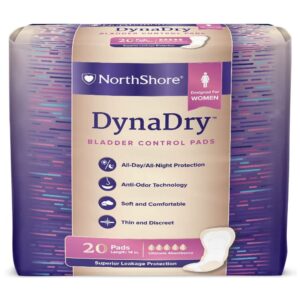 northshore dynadry pads for women, ultimate, pack/20