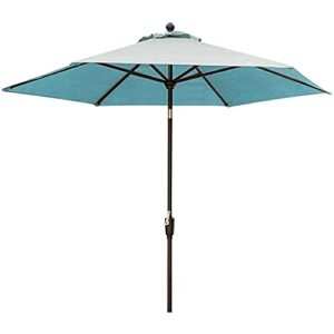 hanover tradumbblue table umbrella for the traditions outdoor dining collection, size 8.6, blue