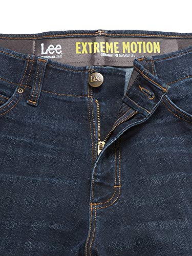 Lee Men's Extreme Motion Straight Taper Jean Maverick 36W x 30L
