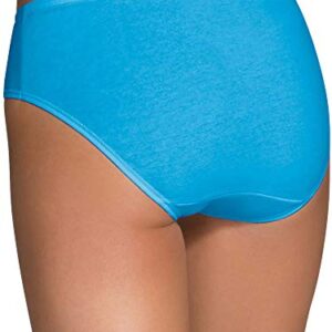 Fruit Of The Loom Women's 6 Pack Comfort Covered Cotton Hipster Panties, Assorted, 5