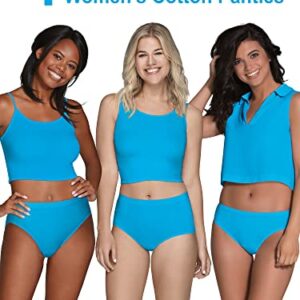 Fruit Of The Loom Women's 6 Pack Comfort Covered Cotton Hipster Panties, Assorted, 5