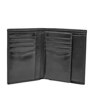 Fossil Men's Ryan Leather RFID-Blocking Large Capacity International Combination Bifold Wallet, Black, (Model: ML3734001)