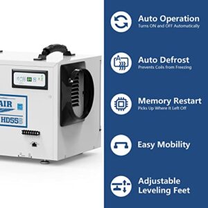 ALORAIR Crawl Space Dehumidifiers 120 PPD Moisture Removal, Energy Star Certified Crawlspace Dehumidifiers Commercial Dehumidifier for Basement, Auto Defrost, cETL Listed, 5 Years Warranty