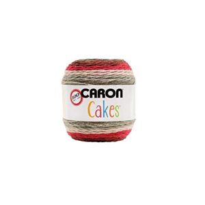 caron cakes self-striping yarn ~ red velvet # 17005 ~ 7.1 oz. cake by the each