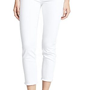 7 For All Mankind Womens Jeans Roxanne Ankle Pant, White, 30