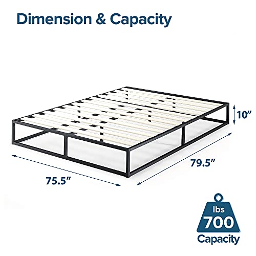 ZINUS Joseph Metal Platforma Bed Frame, Mattress Foundation, Wood Slat Support, No Box Spring Needed, Sturdy Steel Structure, King