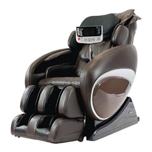 osaki os-4000t zero gravity heated massage chair, brown