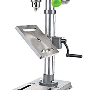 Genesis GDP1005A 10" 5-Speed 4.1 Amp Drill Press with 5/8" Chuck, Integrated LED Work Light, and Table that Rotates 360° and Tilts 0-45°