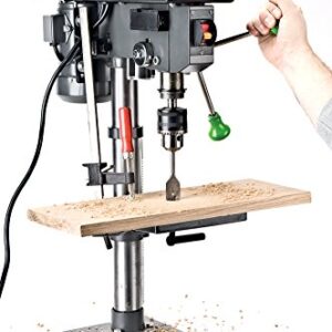 Genesis GDP1005A 10" 5-Speed 4.1 Amp Drill Press with 5/8" Chuck, Integrated LED Work Light, and Table that Rotates 360° and Tilts 0-45°