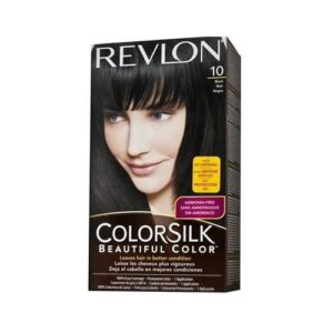 revlon colorsilk beautiful color permanent hair color 10 black 1 ea - buy packs and save (pack of 5)