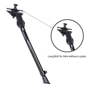 N+1 Bike Kickstand -Adjustable Aluminum Alloy Center Mount Bike Kickstand for 20"-28" Inch Mountain Bikes, Road Bikes, BMX, MTB, and Kids’ Bicycles