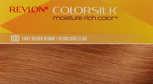 Revlon Colorsilk Moisture Rich Hair Color, Light Golden Blonde No. 100, 1 Count