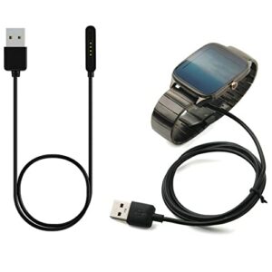 fashioneey charger compatible for asus zenwatch 2, 3.3ft portable usb charging cable cord replacement charging cradle station compatible asus zenwatch 2 smartwatch & wi501q/ wi502q