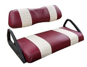 club car ds "staple on" golf cart seat cover (2 stripe)