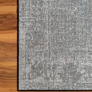 Unique Loom Sofia Collection Area Rug - Casino (5' 1" x 8' Rectangle, Black/ Ivory)