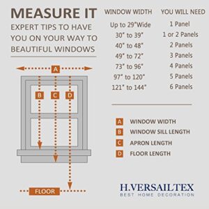 H.VERSAILTEX Blackout Curtains Thermal Insulated Window Treatment Panels Room Darkening Blackout Drapes for Living Room Back Tab/Rod Pocket Bedroom Draperies, 52 x 63 Inch, Light Sage, 2 Panels