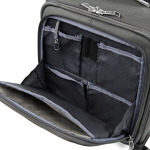 Travelpro Platinum Elite Underseat Spinner Tote Bag with USB Port, Vintage Grey, 16-Inch