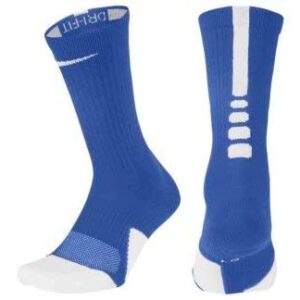 Nike Elite Crew 1.5 Basketball Socks Medium (Men Size 6-8, Women 6-10) Royal, White SX7035-463