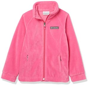 columbia unisex-baby benton springs fleece jacket, pink ice, 12-18 months