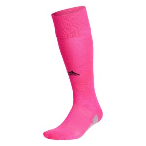 adidas utility all sport over the calf (otc) socks (1-pair), team shock pink/light onix grey/black, large