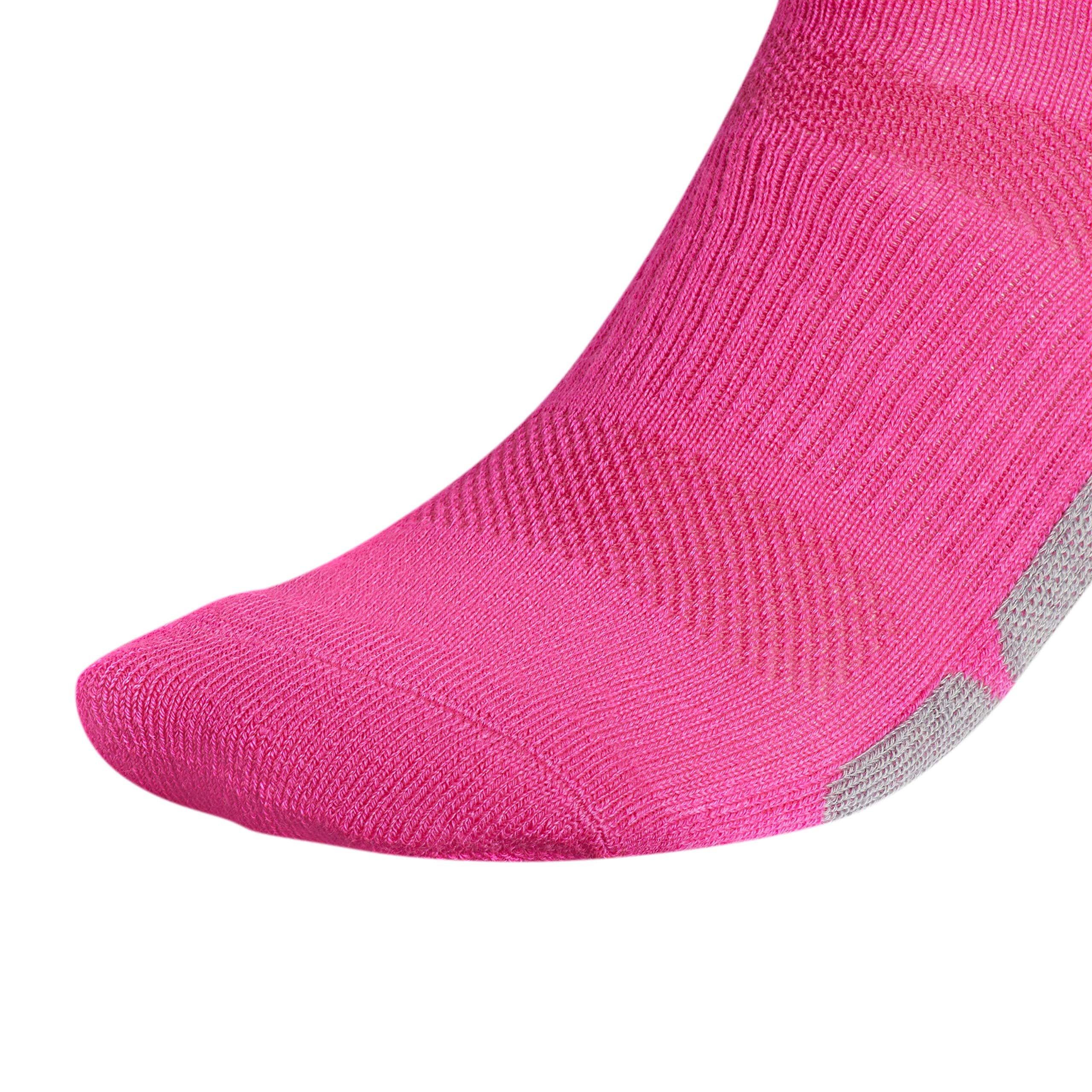 adidas Utility All Sport Over The Calf (OTC) Socks (1-Pair), Team Shock Pink/Light Onix Grey/Black, Large