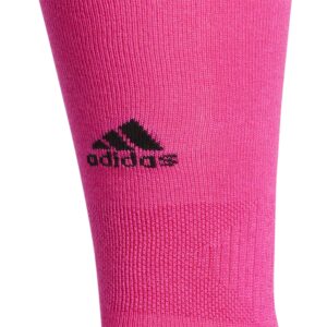 adidas Utility All Sport Over The Calf (OTC) Socks (1-Pair), Team Shock Pink/Light Onix Grey/Black, Large