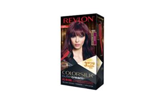 revlon colorsilk buttercream hair dye, vivid burgundy, pack of 1