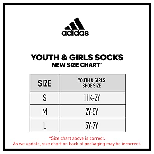 adidas Girl's Superlite 6-Pack No Show, Easy Green/Light Flash Orange/Light Flash Purple, Large