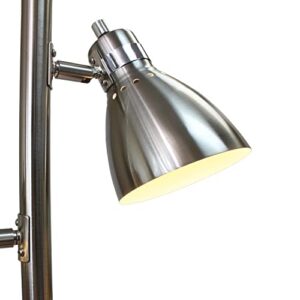 Simple Designs LF2007-BSN Metal 3 Light Tree Floor Lamp, Brushed Nickel