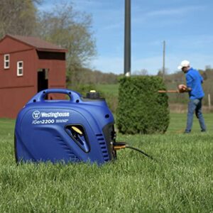 Westinghouse Outdoor Power Equipment 2200 Peak Watt Super Quiet & Lightweight Portable Inverter Generator, Gas Powered, Parallel Capable, Long Run Time