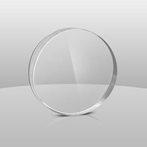 acrylic clear plexiglas plastic sheet round circle disc - 8" diameter x 0.090"- 3/32"(pack of 4)