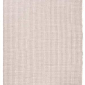 SAFAVIEH Montauk Collection Area Rug - 6' x 9', Ivory & Grey, Handmade Flat Weave Boho Farmhouse Cotton Tassel Fringe, Ideal for High Traffic Areas in Living Room, Bedroom (MTK340A)