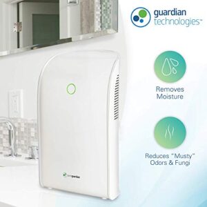 Pure Guardian DH201WCA Small Room Dehumidifier for Allergen and Odor Control in Closets, Kitchens, Laundry Rooms, and Bathrooms, Ultra-Quiet and Space-Saving, PureGuardian