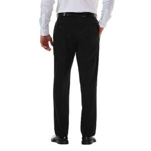 Haggar mens Cool 18 Pro Classic Fit Flat Front - Regular and Big & Tall Sizes Casual Pants, Black, 46W x 30L US