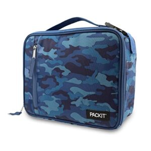 packit freezable classic lunch box, blue camo