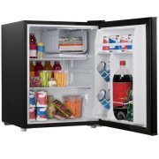 2.7 cubic foot compact dorm refrigerator - (black)