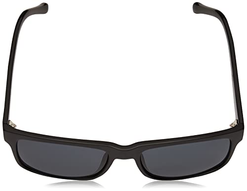 Fossil Men's FOS3061s Rectangular Sunglasses, Matte Black/Gray, 57 mm