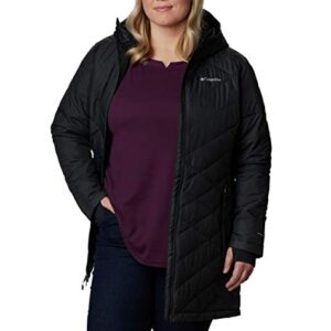 Columbia Women's Heavenly Long Hooded Jacket, Black, Medium