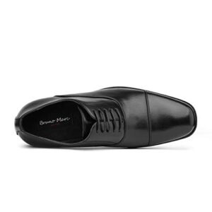 Bruno Marc Mens Dress Shoes - Formal Classic Cap Toe Lace-up Oxfords Shoes, Black-6-13(DP-06)