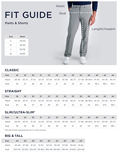 Haggar Men's Casual Classic Fit Denim Trouser Pant-Regular and Big & Tall Sizes, Medium Blue Cla, 34W x 29L