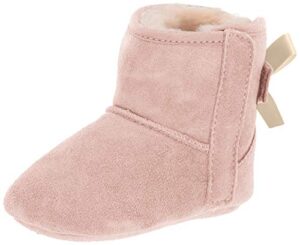 ugg baby girls jesse bow ii boot, pink, 2-3 infant us