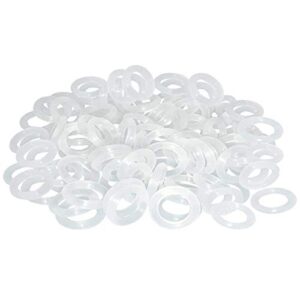 threebulls 120pcs clear rubber o-ring switch dampeners keycap white for cherry mx key switch keyboards dampers