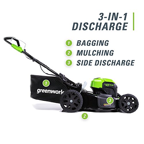 Greenworks 40V 21" Cordless Brushless Push Mower, Tool Only