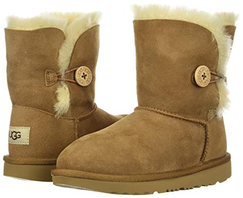 UGG unisex child Bailey Button Ii Boot, Chestnut, 13 Little Kid US