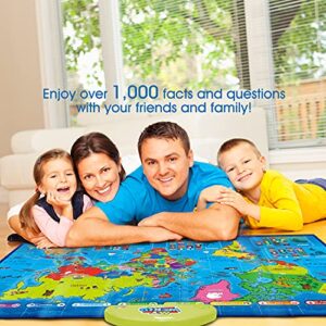 BEST LEARNING i-Poster My World Interactive Map - Educational Talking Toy for Children of Ages 5 to 12 Years Old - Perfect Geography Learning Game as a Gift for Kids Ages 8-12